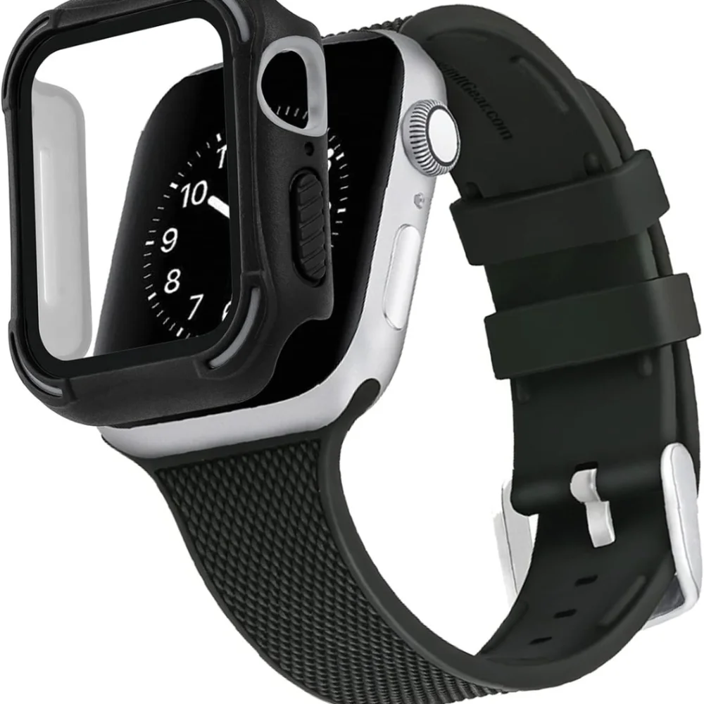 WITHit Protective Glass Cover with Integrated Bumper, Compatible with Apple Wat